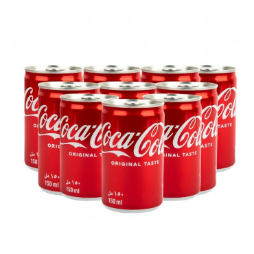 Coca Cola Regular Can 150Mlx10@Aed 20/-