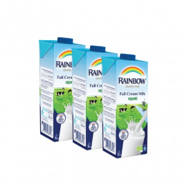 Rainbow Rtd Organic Lf Milk Value Pk 3X1Ltr