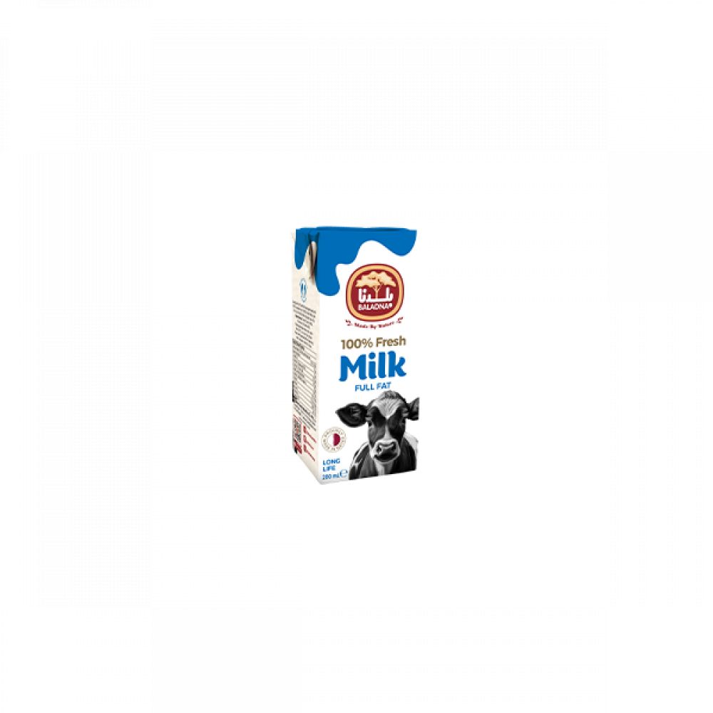 BALADNA MILK FULL FAT TETRA PACK 200ML