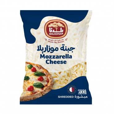 Baladna Mozzarella Shredded Ff Cheese 200Gm