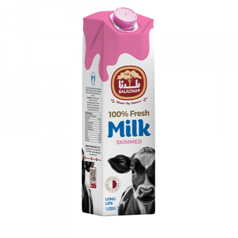 Baladna Uht Skimmed Milk 1Ltr