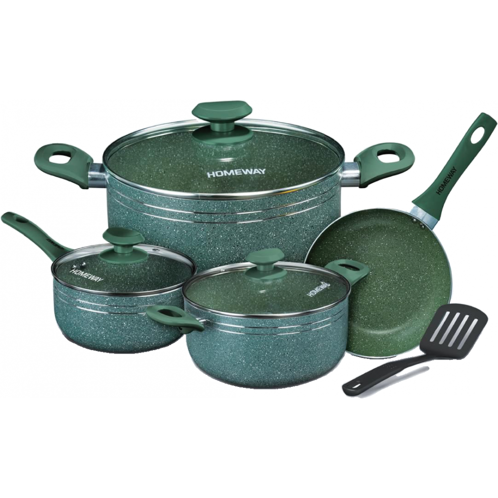 Homeway 8Pc Marble Cookware Set HW3700