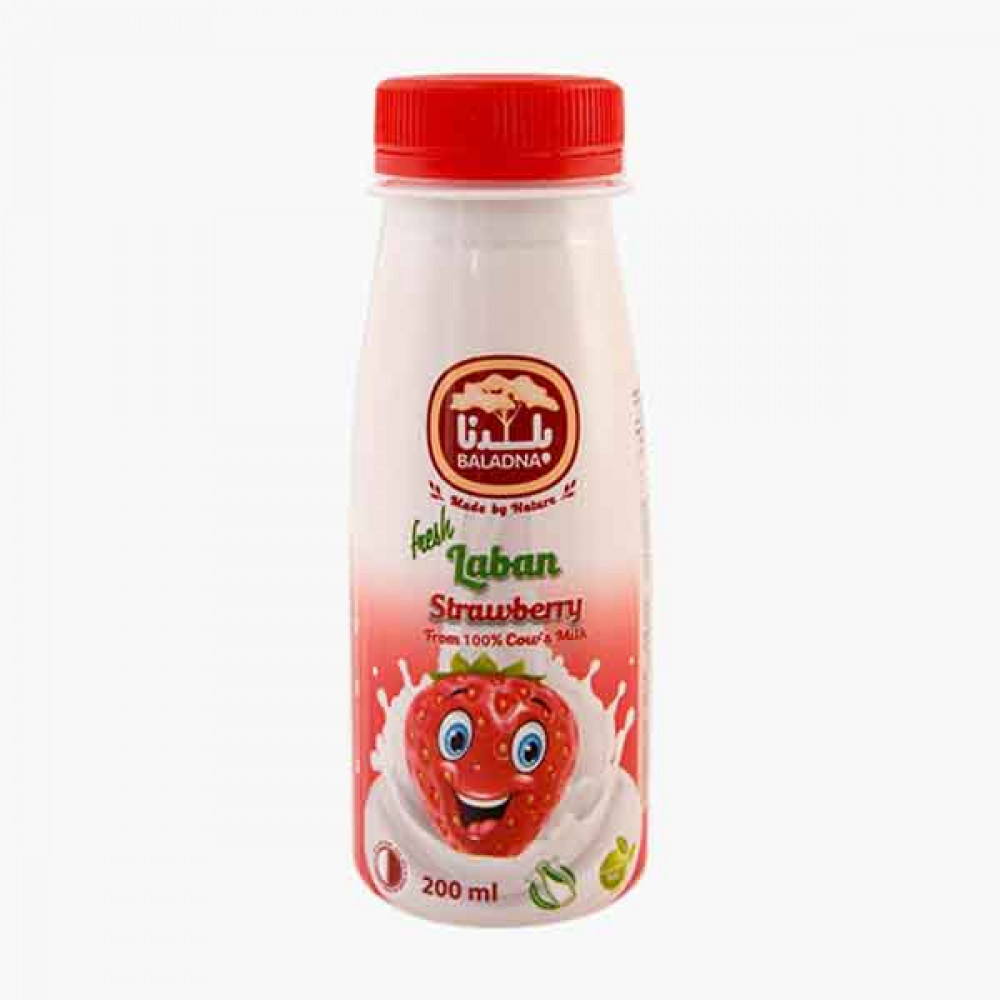 Baladna Strawberry Flavoured Fresh Laban 200ml