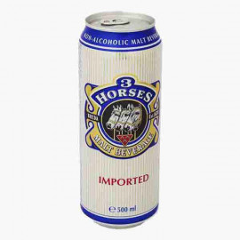 Three Horse Malt Beverage Can 500ml
