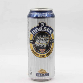 Three Horse Malt Beverage Can 500ml