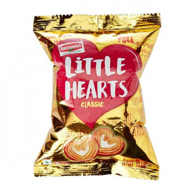 Britannia Little Hearts Biscuits 75g