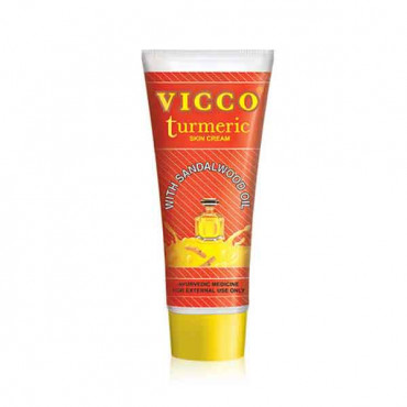 Vicco Turmeric Vanishing Cream Without Sandal Oil 80g