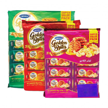 Cremica Golden Bytes Cookies Assrtd 3Sx664Gm