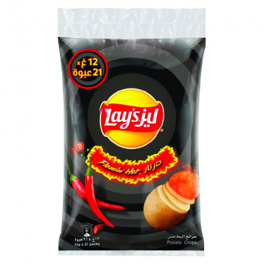 Lays Potato Chip Flaming Hot 12Gm X 21S