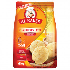 Al Baker Chakki Fresh Atta 5Kg+1Kg