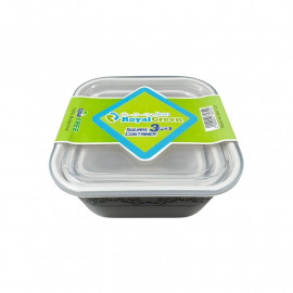 ROYAL GREEN 859946 RGB-1127 SQUARE CONTAINER 3PCS