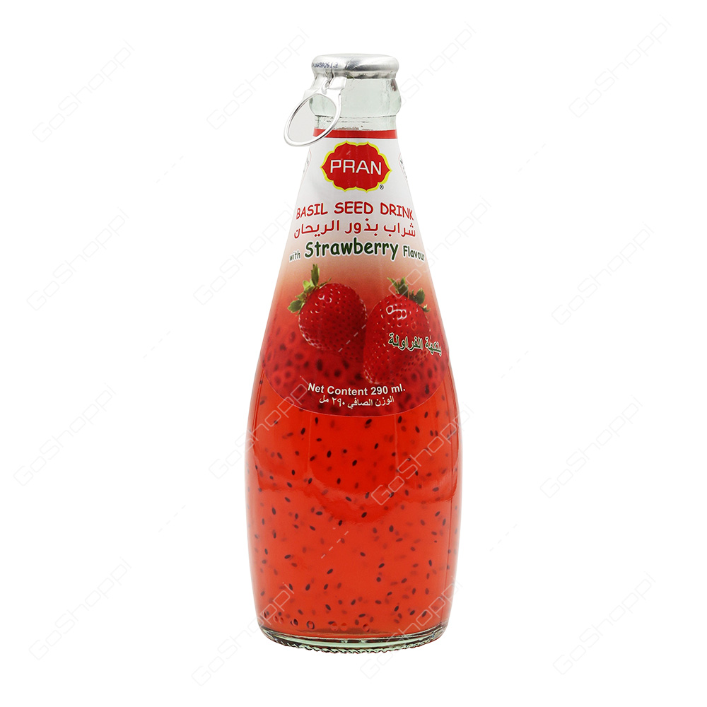 PRAN STRAWBERRY BASIL SEED DRINK 290ML