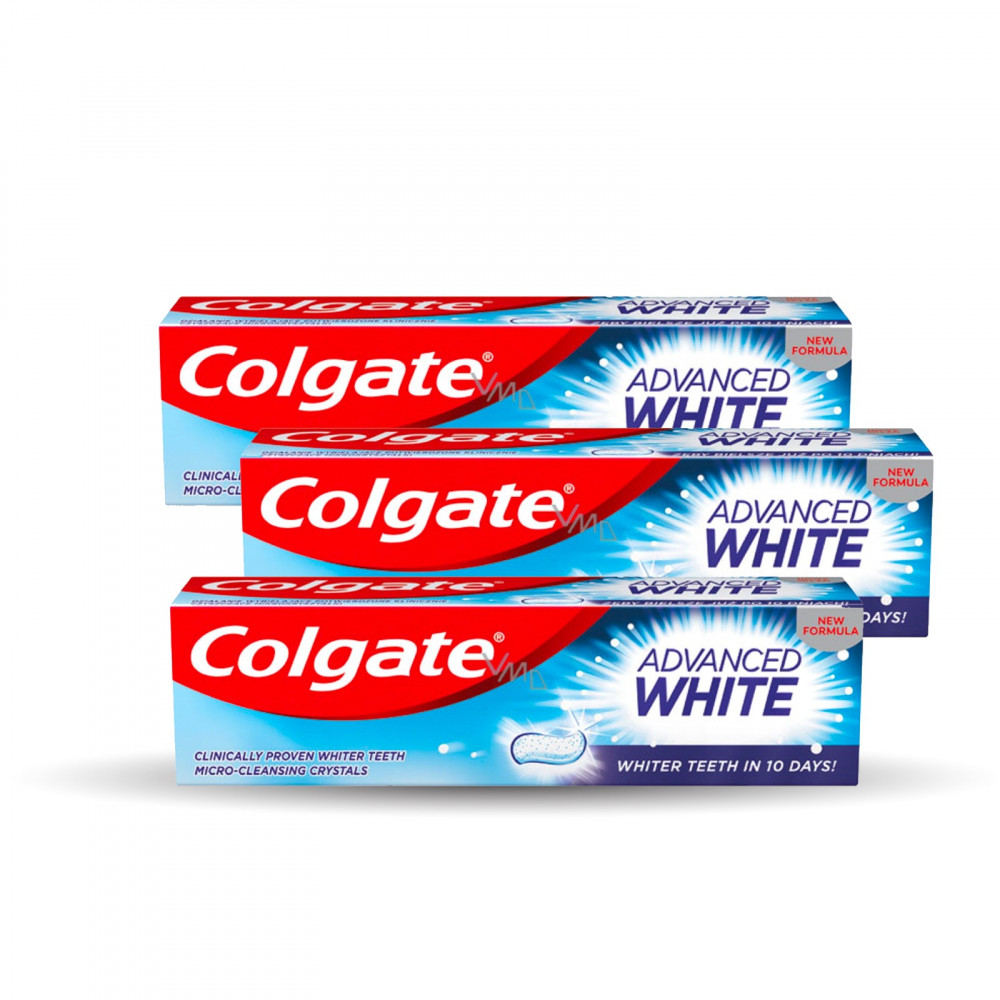 Colgate Advanced White Toothpaste 75ml 2+1