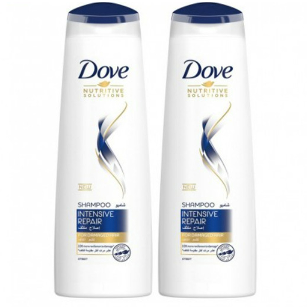 Dove Nutritive Solutions Intensive Repair Shampoo 2 x 400ml -- دوف شامبو  شامبو إصلاح مكثف من مجموعة حلول مغذية2*400مل Dove Nutritive Solutions Intensive Repair Shampoo 2 x 400ml -- دوف شامبو  شامبو إصلاح مكثف من مجموعة حلول مغذية2*400مل