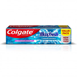 Colgate Max Fresh Toothpaste With Cooling Crystals Cool Mint Gel Toothpaste 150ml -- كولجيت ماكس فريش معجون أسنان بكريستل بارد نعناع 150مل  Colgate Max Fresh Toothpaste With Cooling Crystals Cool Mint Gel Toothpaste 150ml -- كولجيت ماكس فريش معجون أسنان بكريستل بارد نعناع 150مل