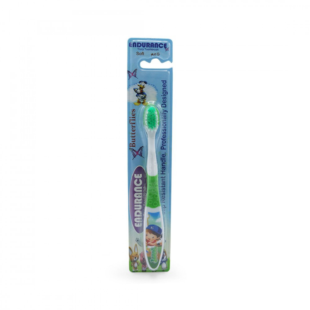 ENDURANCE TOOTH BRUSH BUTTERFLIES SOFT -- يندورانسفرشات أسنان باترفليس ناعمة 