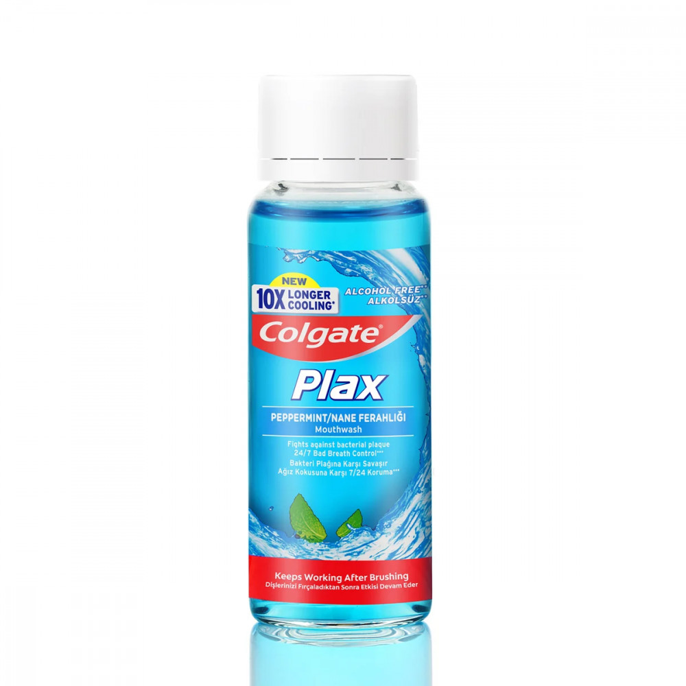 Colgate Mouthwash Plax Peppermint 100ml -- كولجيت غسول الفم بلاكس بالنعناع 100 مل