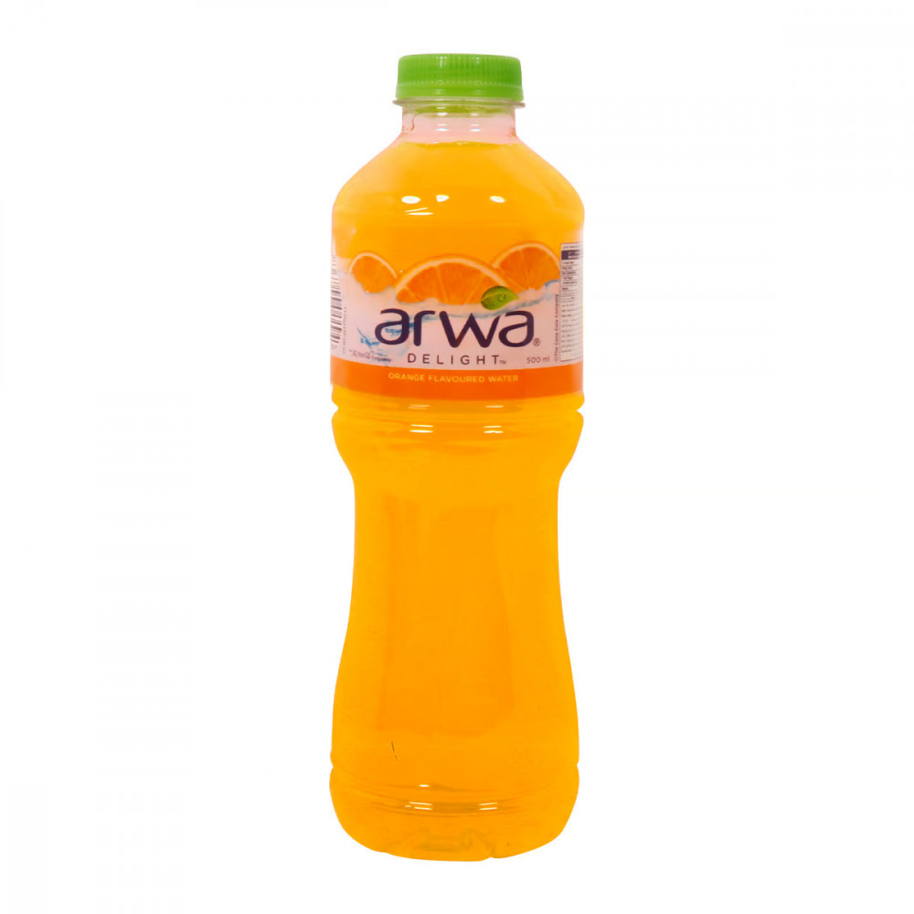 Arwa Delight Orange Flavoured Water 500ml -- أروا ديلايت شراب منكهات برتقال 500مل 