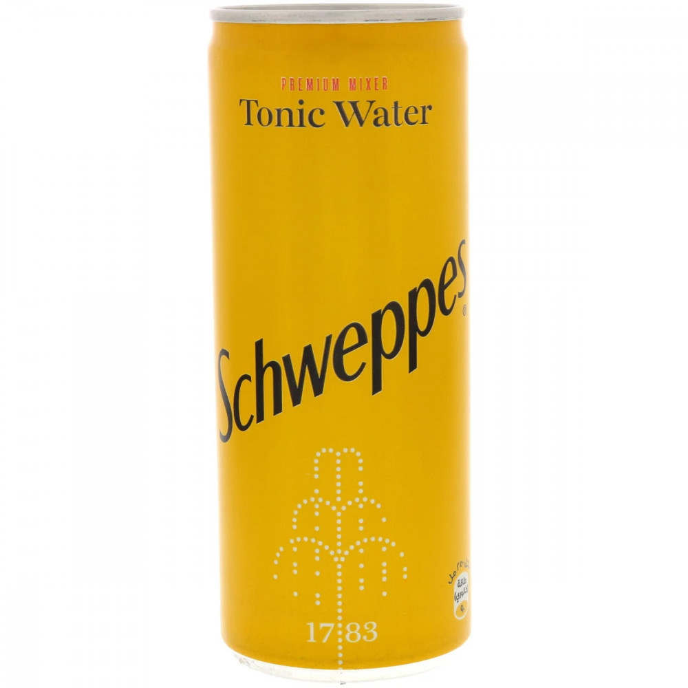 Schweppes Tonic Water 250ml -- شويبيس شراب مياه 250مل  Schweppes Tonic Water 250ml -- شويبيس شراب مياه 250مل