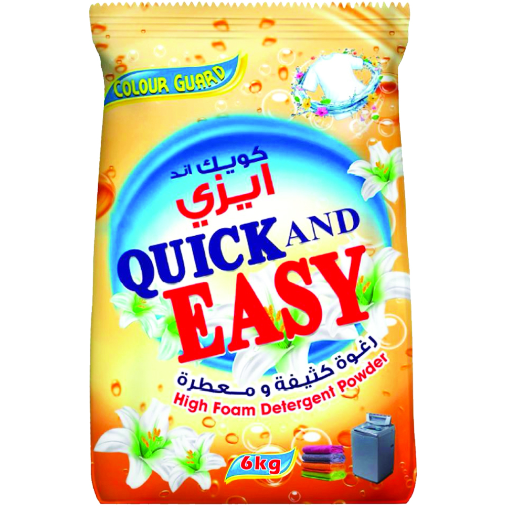 Quick And Easy Detergent Powder 6Kg Quick And Easy Detergent Powder 6Kg