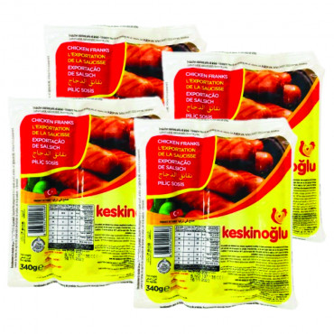 Keskinoglu Chicken Franks 340Gm X 4s