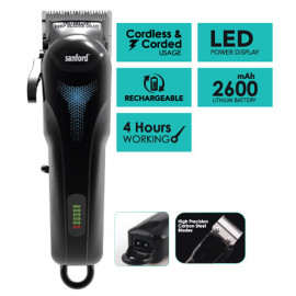 Sanford SF1953HC Rechargeable Hair Clipper -- سانفورد مقصة شعر قابلة شحن  Sanford SF1953HC Rechargeable Hair Clipper -- سانفورد مقصة شعر قابلة شحن