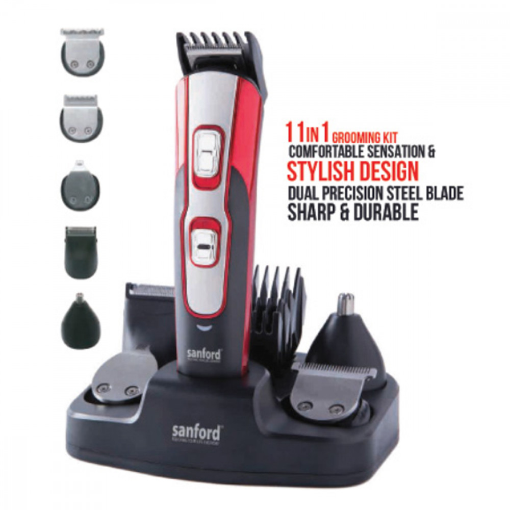 Sanford SF9748HC Trimmer 11 in 1 Grooming kit -- سانفورد مشذبة 11في1طقم إستمالة  Sanford SF9748HC Trimmer 11 in 1 Grooming kit -- سانفورد مشذبة 11في1طقم إستمالة