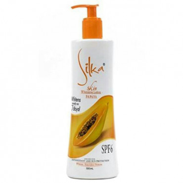 Silka Orange Papaya Skin Whitening Lotion 500ml -- لوشن تبييض البشرة بالبابايا البرتقالي من سيلكا 500 مل