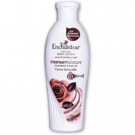 Enchanteur Perfumed Body Lotion Intense Moisture Cocoa Sensuelle 500ml -- لوشن معطر للجسم انشانتر ترطيب مكثف بخلاصة الكاكاو 500 مل Enchanteur Perfumed Body Lotion Intense Moisture Cocoa Sensuelle 500ml -- لوشن معطر للجسم انشانتر ترطيب مكثف بخلاصة الكاكاو 500 مل