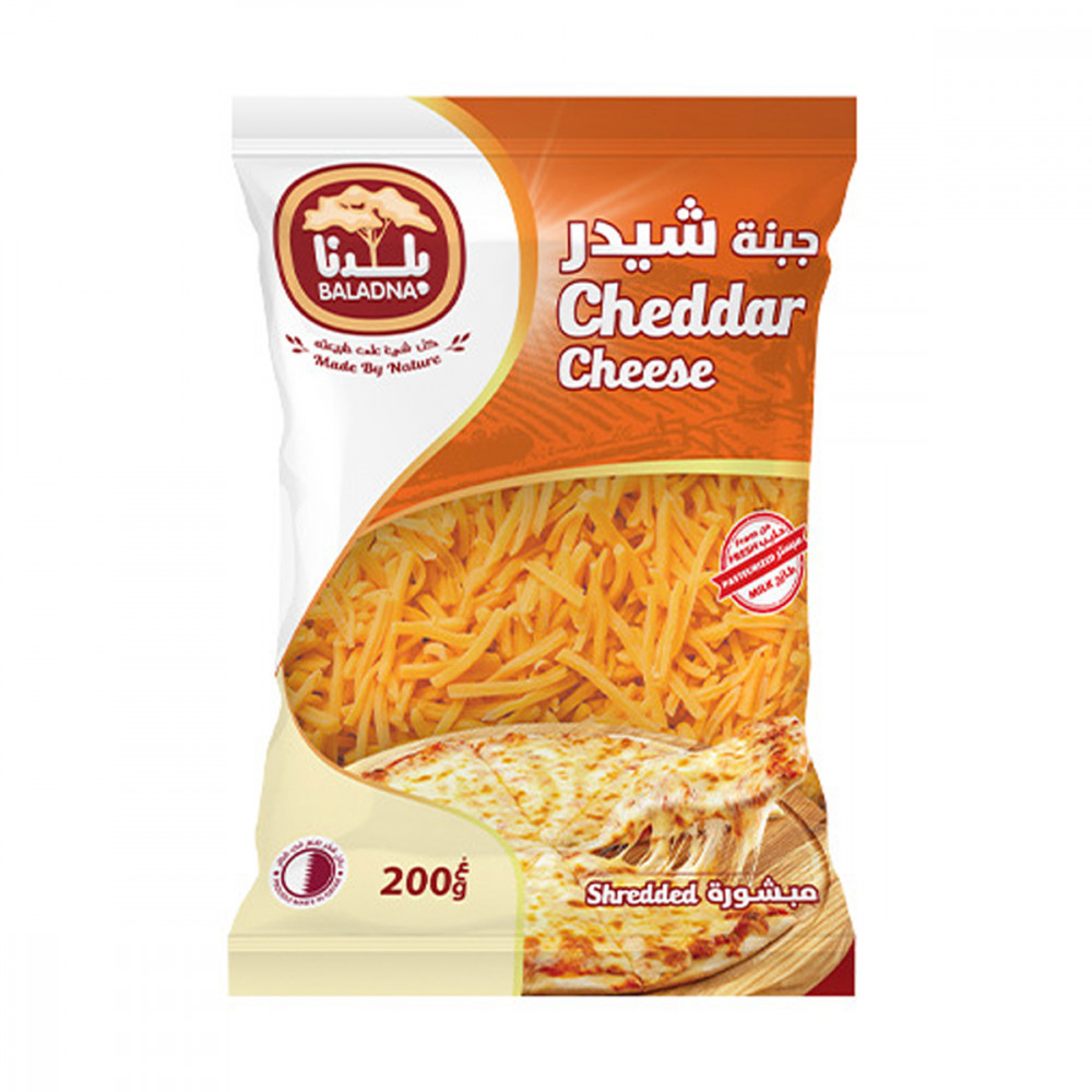 Baladna Shredded Cheddar Cheese 200g