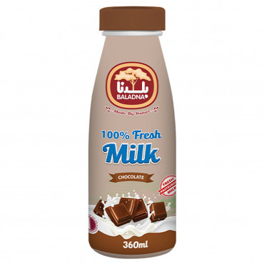 Baladna Fresh Milk Chocolate 360ml -- حليب شوكولاتة طازجة بلدنا 360مل 