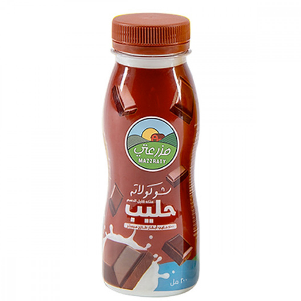 Mazzraty Flav Milk Chocolate 200ml -- حليب شوكولاتة منكهة مزرعتي 200مل 