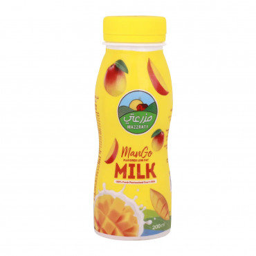 Mazzraty Flavored Milk Mango 200ml -- حليب مانجو منكهة مزرعتي 200مل 