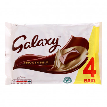 Galaxy Smooth Milk Chocolate 4 x 42g -- جالاكسي شوكولاتة الحليب الناعمة 4 × 42 جم