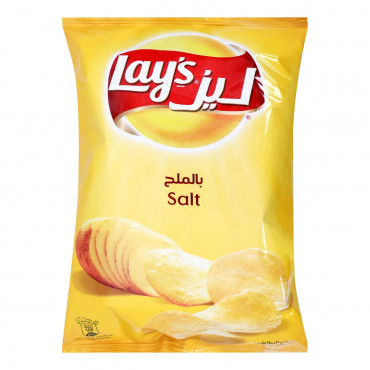 Lay's Salt Potato Chips 130 g -- ليز رقائق البطاطس بالملح 130 جم