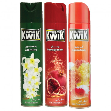 Kwik Air Freshener 300Ml 2+1 Free Asstd