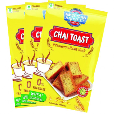 American Harvest Premium Toast Rusk 300Gm X3S Assd