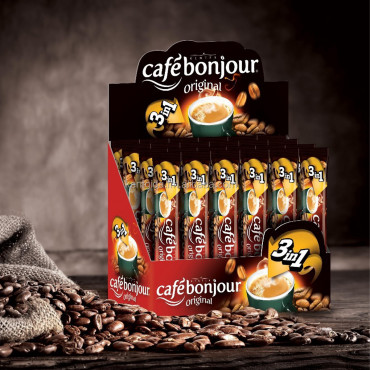 Cafe Bonjour 3 in 1 Coffee -- كافي بونوجور 3في1كافية 