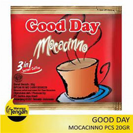 Good Day Instant Coffee Cappuccino 3 In 1 -- جود دي كابوتشينو كافية 3في1