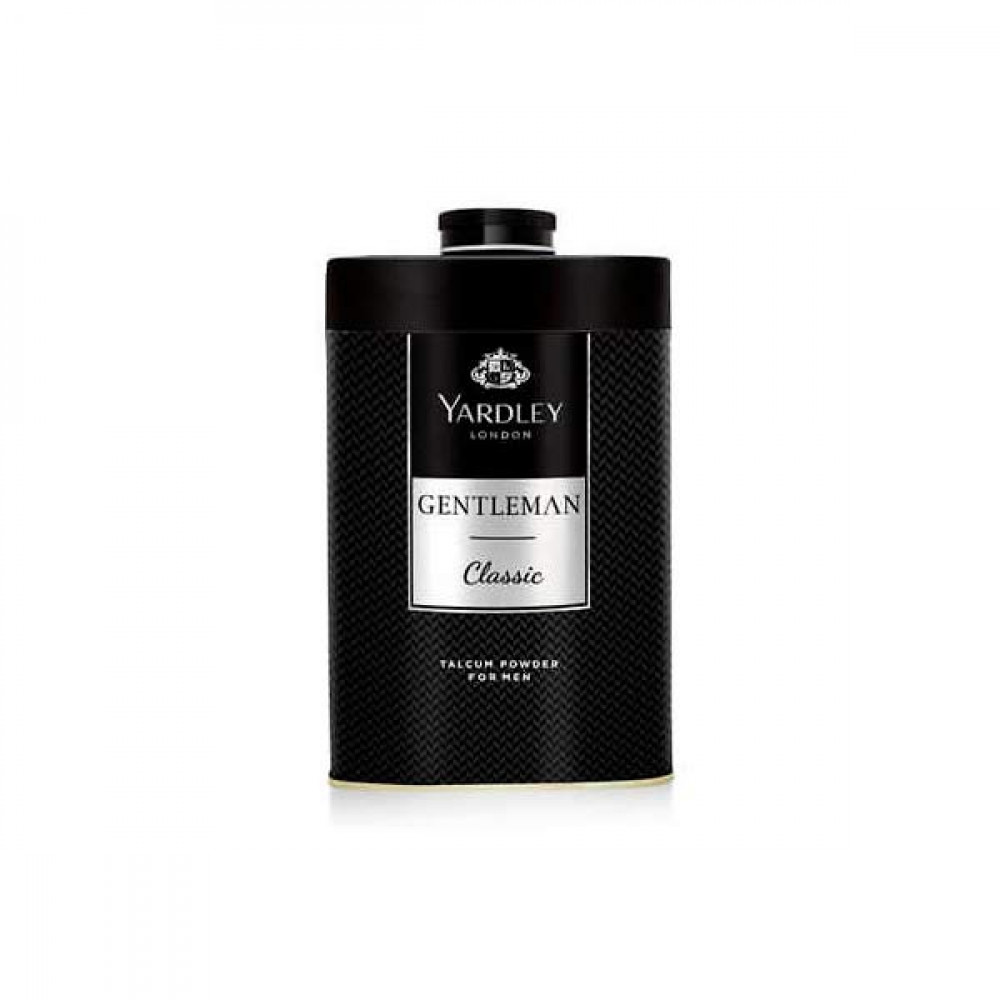 Yardley Talcum Powder Gentleman Classic 250gm -- بودره تلك جنتل مان - كلاسيك 250 جرام من ياردلي Yardley Talcum Powder Gentleman Classic 250gm -- بودره تلك جنتل مان - كلاسيك 250 جرام من ياردلي