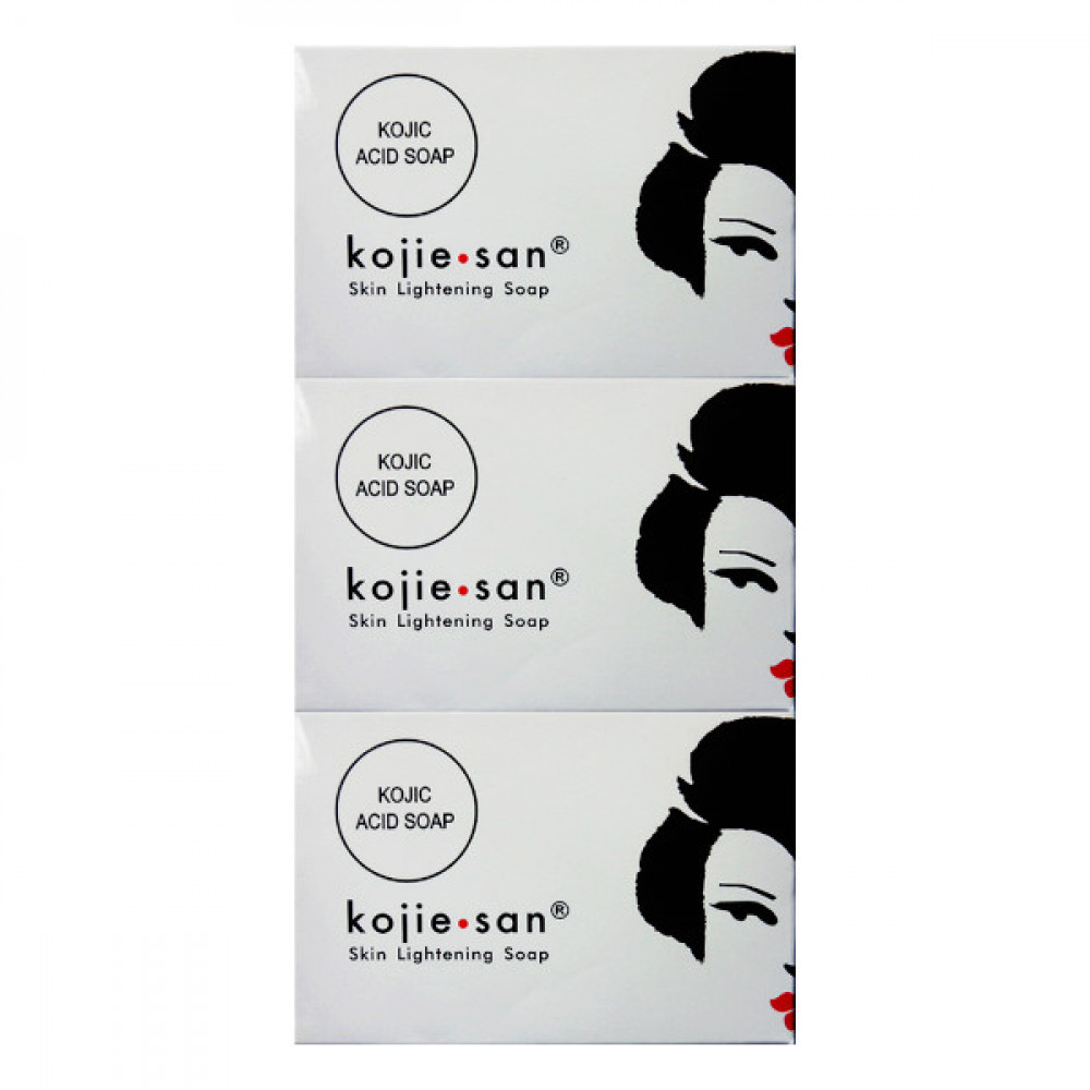 Kojie-San Skin Lightening Soap 3 x 100gm -- صابون كوجي سان لتفتيح البشرة 3 × 100 جم Kojie-San Skin Lightening Soap 3 x 100gm -- صابون كوجي سان لتفتيح البشرة 3 × 100 جم