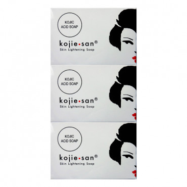 Kojie-San Skin Lightening Soap 3 x 100gm -- صابون كوجي سان لتفتيح البشرة 3 × 100 جم