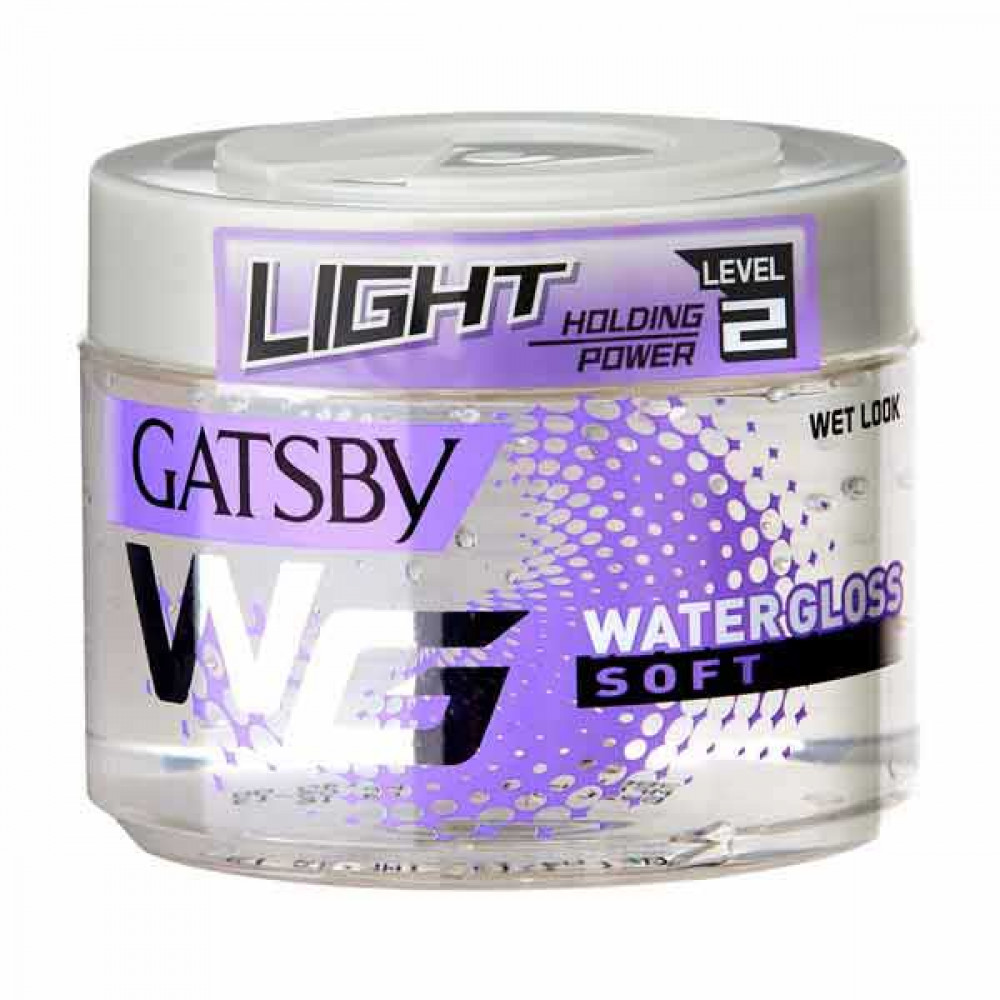 Gatsby Wetlook Gel Soft White 300gm -- جاتسباي جل ابيض لشعر يبدو رطب 300 جرام Gatsby Wetlook Gel Soft White 300gm -- جاتسباي جل ابيض لشعر يبدو رطب 300 جرام