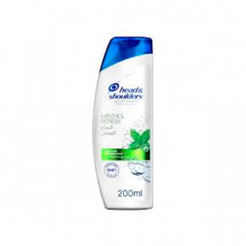 Head & Shoulder Shampoo Menthol 200ml -- شامبو هيد اند شولدرز بالنعناع 200مل