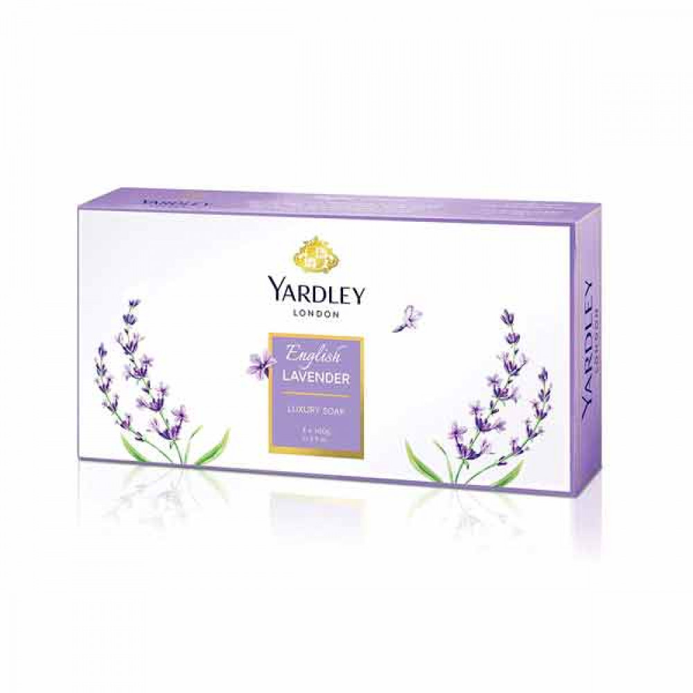 Yardley Luxury Soap Lavender 3 x 100gm -- صابون إنجليزي فاخر باللافندر 100 جرام 3 حبه من ياردلي Yardley Luxury Soap Lavender 3 x 100gm -- صابون إنجليزي فاخر باللافندر 100 جرام 3 حبه من ياردلي