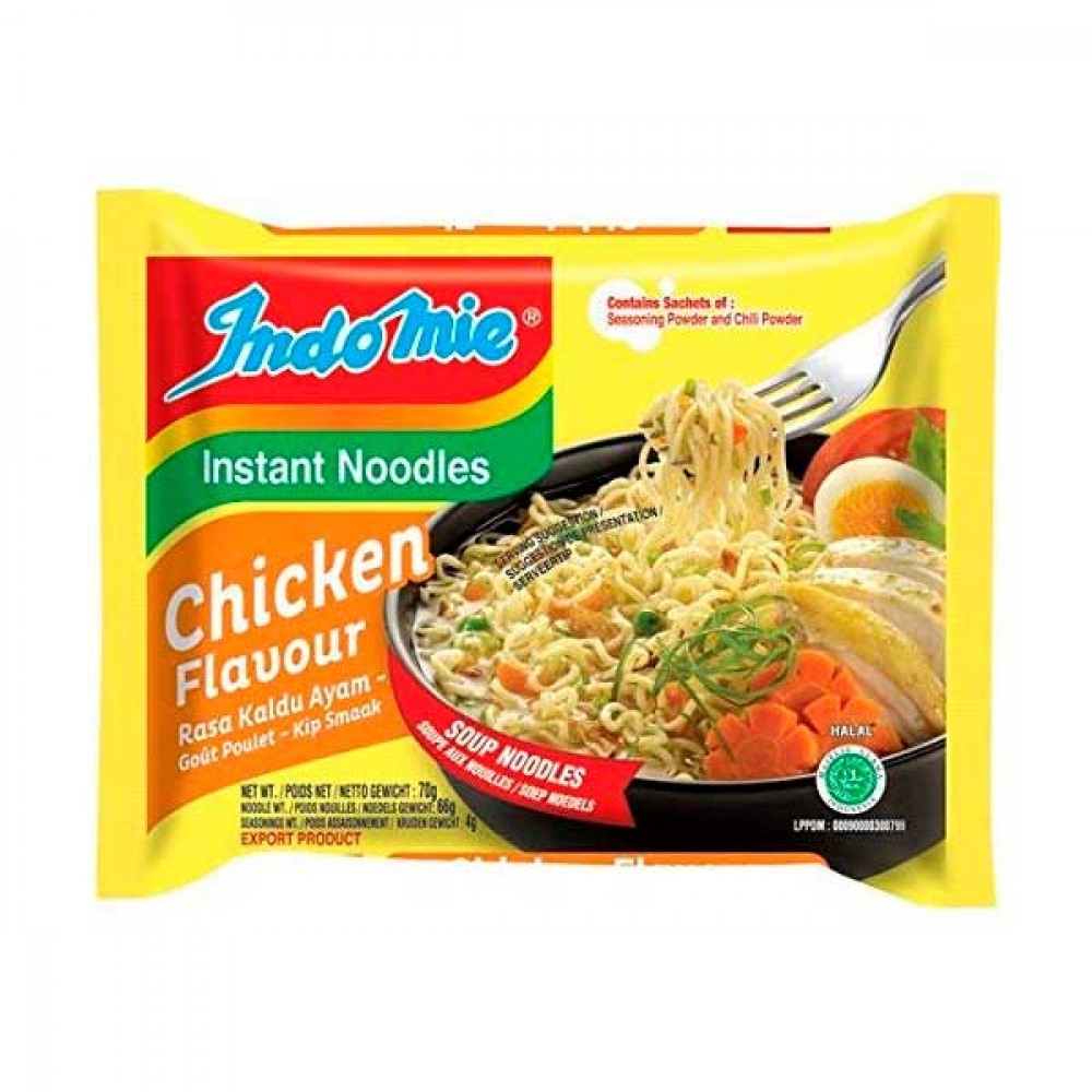 Indomie Instant Noodles Chicken 10 X 70gm