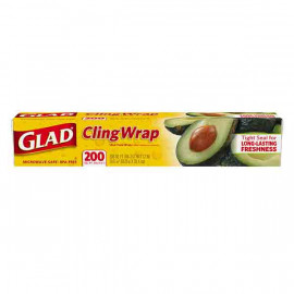 Glad Cling Wrap 200 Sq Ft -- جلاد رقائق التغليف 200 قدم مربع Glad Cling Wrap 200 Sq Ft -- جلاد رقائق التغليف 200 قدم مربع