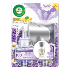 Air Wick Electric Scented Oil Diffuser + Lavender Refill 19ml -- إيرويك موزع زيوت معطر كهربائي + عبوة لافندر 19 مل Air Wick Electric Scented Oil Diffuser + Lavender Refill 19ml -- إيرويك موزع زيوت معطر كهربائي + عبوة لافندر 19 مل