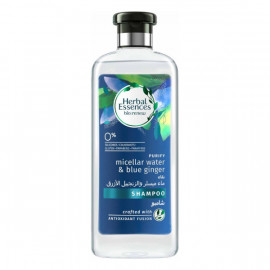 Herbal Essences Shampoo Micellar Water & Blue Ginger 400ml -- هيربل إسنسز شامبو بماء ميسيلار والزنجبيل الأزرق 400 مل Herbal Essences Shampoo Micellar Water & Blue Ginger 400ml -- هيربل إسنسز شامبو بماء ميسيلار والزنجبيل الأزرق 400 مل