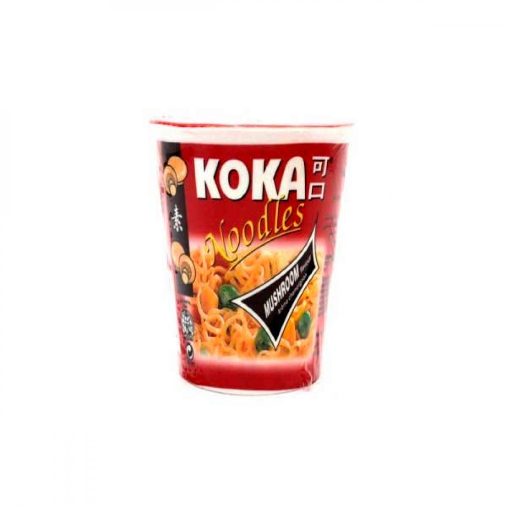 KOKA BOWL NOODLES MUSHROOM 90GM--شعريه سريعه التحضير بالفطر 90 جرام من كوكا KOKA BOWL NOODLES MUSHROOM 90GM--شعريه سريعه التحضير بالفطر 90 جرام من كوكا